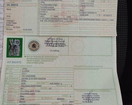 Синий Опель Астра, объемом двигателя 1.6 л и пробегом 230 тыс. км за 5650 $, фото 24 на Automoto.ua