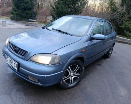 Синий Опель Астра, объемом двигателя 1.6 л и пробегом 370 тыс. км за 2250 $, фото 1 на Automoto.ua