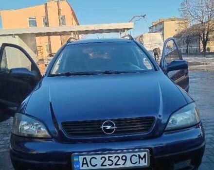 Синий Опель Астра, объемом двигателя 1.8 л и пробегом 400 тыс. км за 2750 $, фото 1 на Automoto.ua