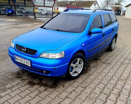 Синий Опель Астра, объемом двигателя 1.6 л и пробегом 152 тыс. км за 2850 $, фото 1 на Automoto.ua