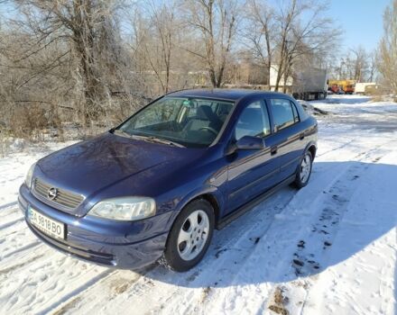 Синій Опель Астра, об'ємом двигуна 2 л та пробігом 167 тис. км за 3200 $, фото 1 на Automoto.ua