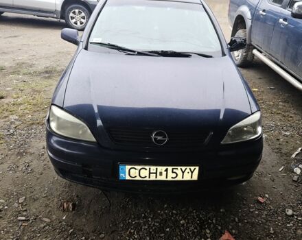 Синий Опель Астра, объемом двигателя 2 л и пробегом 5 тыс. км за 600 $, фото 1 на Automoto.ua