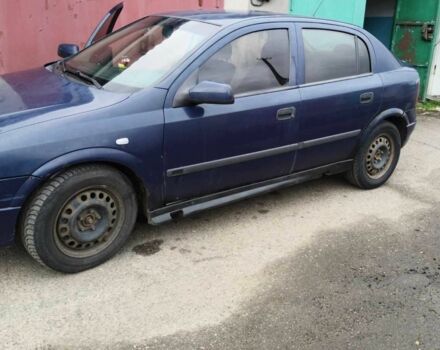 Синий Опель Астра, объемом двигателя 2 л и пробегом 340 тыс. км за 1000 $, фото 1 на Automoto.ua