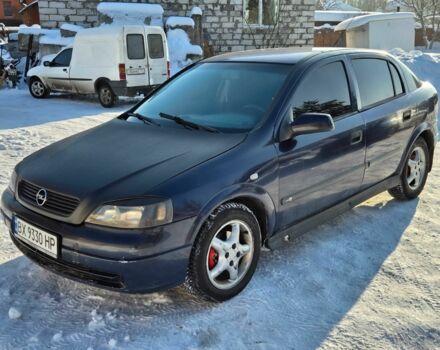 Синій Опель Астра, об'ємом двигуна 1.4 л та пробігом 196 тис. км за 1999 $, фото 1 на Automoto.ua