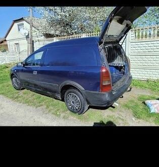 Синій Опель Астра, об'ємом двигуна 2 л та пробігом 250 тис. км за 1100 $, фото 1 на Automoto.ua