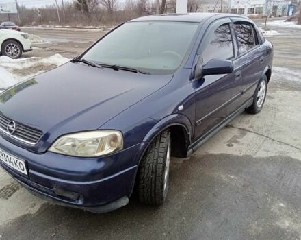 Синій Опель Астра, об'ємом двигуна 2 л та пробігом 220 тис. км за 3250 $, фото 1 на Automoto.ua
