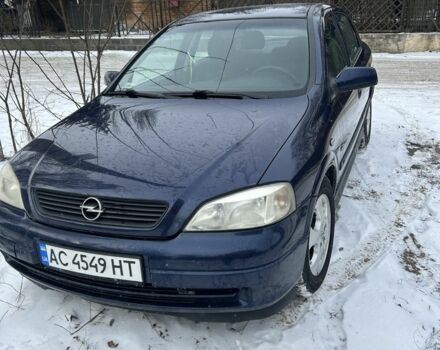 Синий Опель Астра, объемом двигателя 2 л и пробегом 246 тыс. км за 2500 $, фото 1 на Automoto.ua