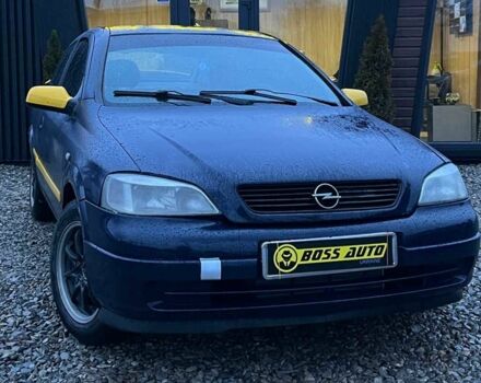 Синий Опель Астра, объемом двигателя 1.4 л и пробегом 347 тыс. км за 3600 $, фото 1 на Automoto.ua