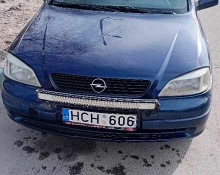 Синий Опель Астра, объемом двигателя 2 л и пробегом 300 тыс. км за 1500 $, фото 1 на Automoto.ua