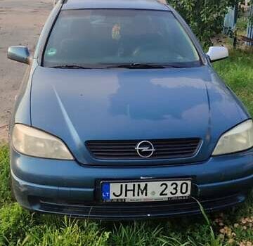 Синій Опель Астра, об'ємом двигуна 2 л та пробігом 300 тис. км за 900 $, фото 1 на Automoto.ua