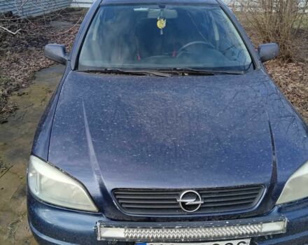 Синий Опель Астра, объемом двигателя 2 л и пробегом 300 тыс. км за 1500 $, фото 1 на Automoto.ua