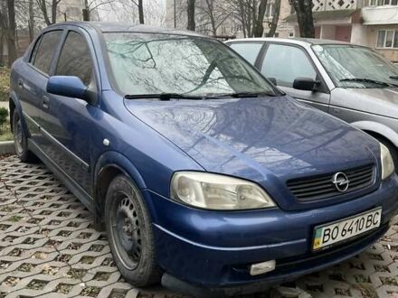 Синий Опель Астра, объемом двигателя 1.6 л и пробегом 320 тыс. км за 3200 $, фото 1 на Automoto.ua