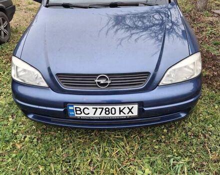 Синий Опель Астра, объемом двигателя 1.6 л и пробегом 209 тыс. км за 3700 $, фото 1 на Automoto.ua