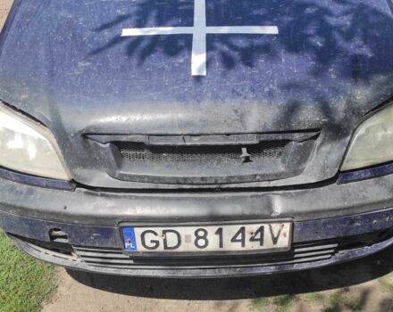 Синий Опель Астра, объемом двигателя 2 л и пробегом 250 тыс. км за 1500 $, фото 1 на Automoto.ua