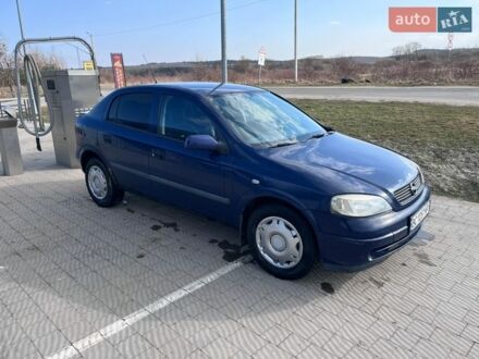 Синий Опель Астра, объемом двигателя 1.6 л и пробегом 340 тыс. км за 2300 $, фото 1 на Automoto.ua