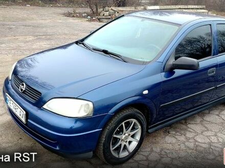 Синий Опель Астра, объемом двигателя 1.6 л и пробегом 287 тыс. км за 3100 $, фото 1 на Automoto.ua