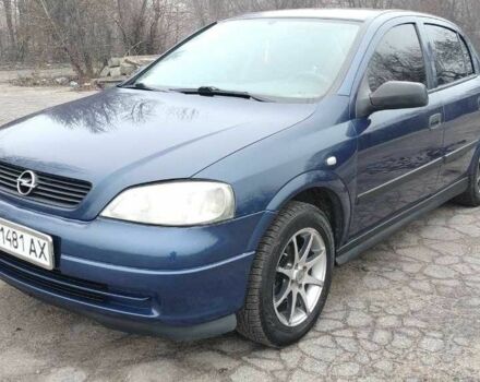 Синий Опель Астра, объемом двигателя 1.6 л и пробегом 287 тыс. км за 3100 $, фото 1 на Automoto.ua