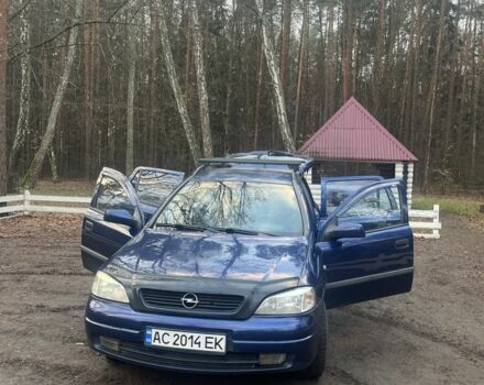 Синий Опель Астра, объемом двигателя 1.6 л и пробегом 342 тыс. км за 3200 $, фото 1 на Automoto.ua