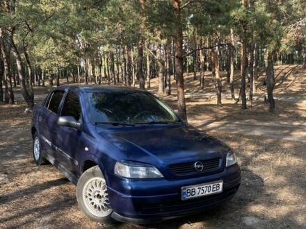 Синий Опель Астра, объемом двигателя 1.6 л и пробегом 305 тыс. км за 2702 $, фото 1 на Automoto.ua