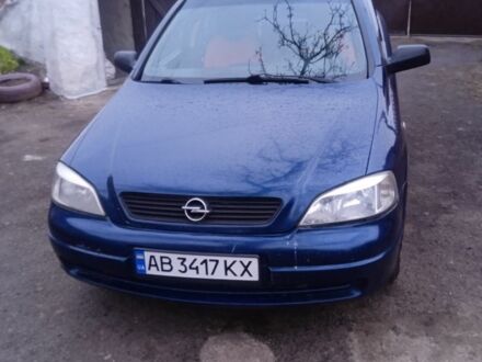 Синий Опель Астра, объемом двигателя 1.4 л и пробегом 230 тыс. км за 3500 $, фото 1 на Automoto.ua