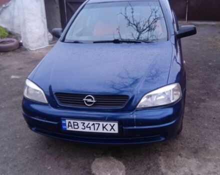 Синий Опель Астра, объемом двигателя 1.4 л и пробегом 230 тыс. км за 3500 $, фото 1 на Automoto.ua