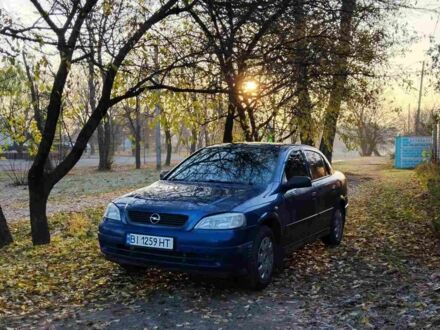 Синий Опель Астра, объемом двигателя 1.4 л и пробегом 265 тыс. км за 4200 $, фото 1 на Automoto.ua