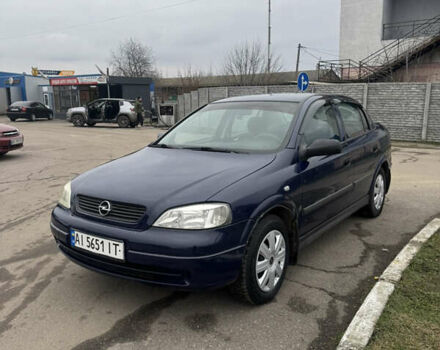 Синий Опель Астра, объемом двигателя 1.36 л и пробегом 279 тыс. км за 3900 $, фото 1 на Automoto.ua