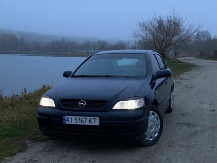 Синій Опель Астра, об'ємом двигуна 1.6 л та пробігом 217 тис. км за 3100 $, фото 1 на Automoto.ua