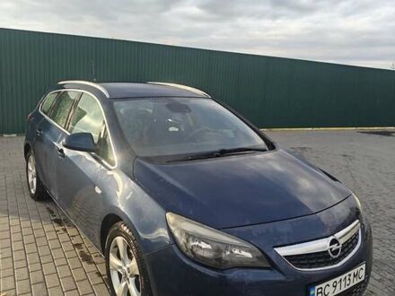 Синий Опель Астра, объемом двигателя 2 л и пробегом 280 тыс. км за 7300 $, фото 1 на Automoto.ua