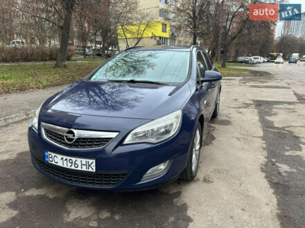 Синий Опель Астра, объемом двигателя 2 л и пробегом 278 тыс. км за 6350 $, фото 1 на Automoto.ua