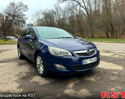 Синий Опель Астра, объемом двигателя 2 л и пробегом 280 тыс. км за 7500 $, фото 1 на Automoto.ua
