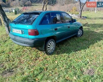 Зеленый Опель Астра, объемом двигателя 1.6 л и пробегом 253 тыс. км за 1299 $, фото 12 на Automoto.ua