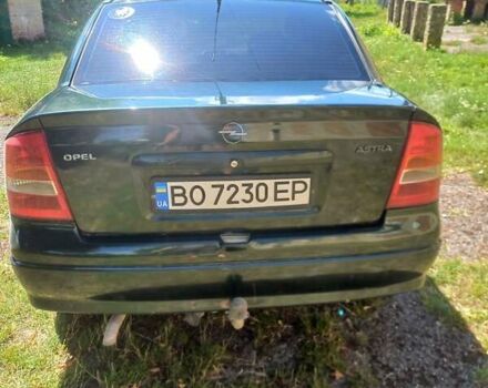 Зеленый Опель Астра, объемом двигателя 1.6 л и пробегом 390 тыс. км за 2700 $, фото 3 на Automoto.ua