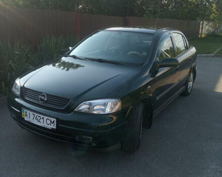 Зеленый Опель Астра, объемом двигателя 1.6 л и пробегом 269 тыс. км за 4600 $, фото 3 на Automoto.ua