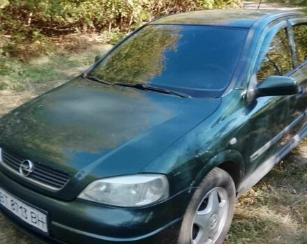 Зеленый Опель Астра, объемом двигателя 1.6 л и пробегом 320 тыс. км за 2043 $, фото 1 на Automoto.ua