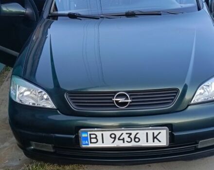 Зеленый Опель Астра, объемом двигателя 1.6 л и пробегом 287 тыс. км за 2800 $, фото 1 на Automoto.ua