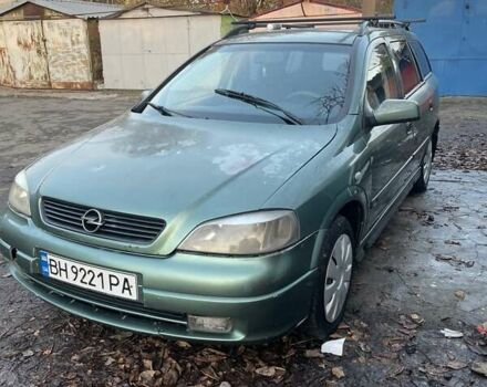Зеленый Опель Астра, объемом двигателя 1.6 л и пробегом 227 тыс. км за 2100 $, фото 1 на Automoto.ua