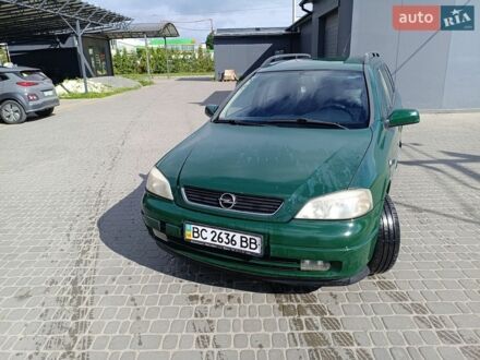 Зеленый Опель Астра, объемом двигателя 1.6 л и пробегом 342 тыс. км за 1900 $, фото 1 на Automoto.ua