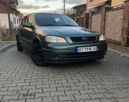 Зеленый Опель Астра, объемом двигателя 1.6 л и пробегом 254 тыс. км за 3350 $, фото 1 на Automoto.ua