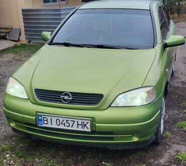 Зеленый Опель Астра, объемом двигателя 1.4 л и пробегом 370 тыс. км за 2500 $, фото 1 на Automoto.ua