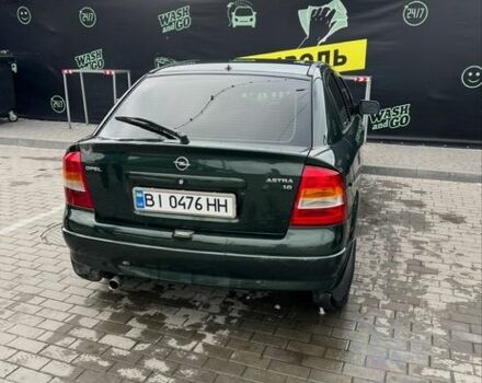 Зеленый Опель Астра, объемом двигателя 1.6 л и пробегом 121 тыс. км за 3500 $, фото 1 на Automoto.ua