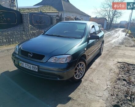 Зеленый Опель Астра, объемом двигателя 1.39 л и пробегом 278 тыс. км за 3600 $, фото 1 на Automoto.ua