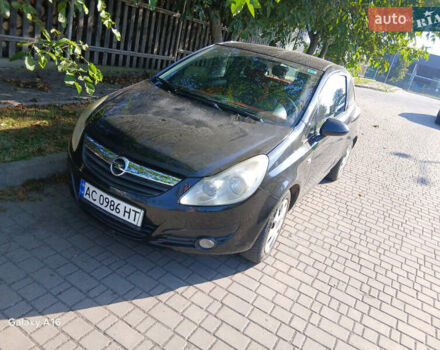 Черный Опель Корса, объемом двигателя 1.4 л и пробегом 240 тыс. км за 4714 $, фото 1 на Automoto.ua