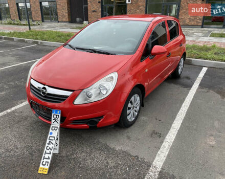 Красный Опель Корса, объемом двигателя 1 л и пробегом 220 тыс. км за 4000 $, фото 1 на Automoto.ua