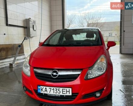 Красный Опель Корса, объемом двигателя 1.39 л и пробегом 150 тыс. км за 4300 $, фото 1 на Automoto.ua