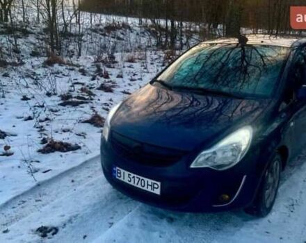 Синий Опель Корса, объемом двигателя 1.3 л и пробегом 240 тыс. км за 4950 $, фото 1 на Automoto.ua