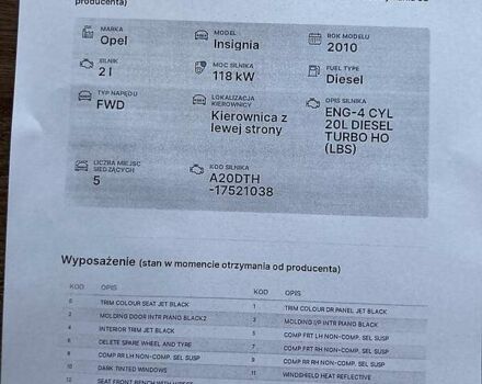 Білий Опель Інсігнія, об'ємом двигуна 1.96 л та пробігом 141 тис. км за 9999 $, фото 42 на Automoto.ua