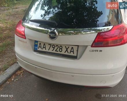 Белый Опель Инсигния, объемом двигателя 1.96 л и пробегом 390 тыс. км за 7400 $, фото 3 на Automoto.ua