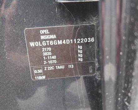 Черный Опель Инсигния, объемом двигателя 1.96 л и пробегом 380 тыс. км за 7500 $, фото 7 на Automoto.ua