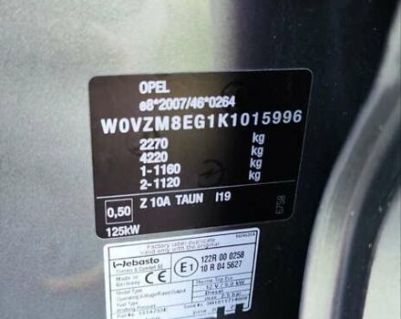 Сірий Опель Інсігнія, об'ємом двигуна 1.96 л та пробігом 54 тис. км за 8200 $, фото 10 на Automoto.ua